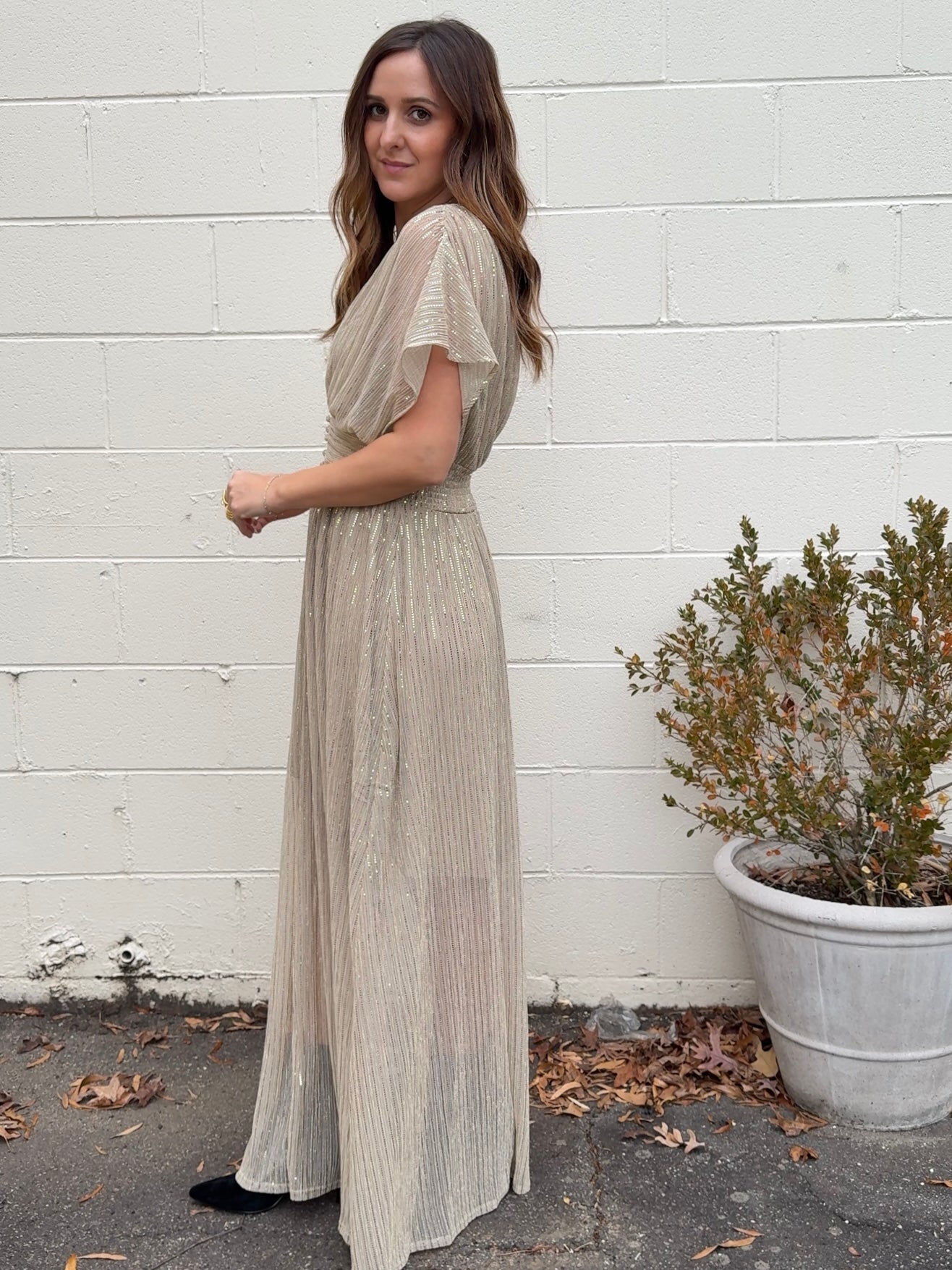 Dress Forum | Alaina Metallic Maxi Dress | Sweetest Stitch Boutique