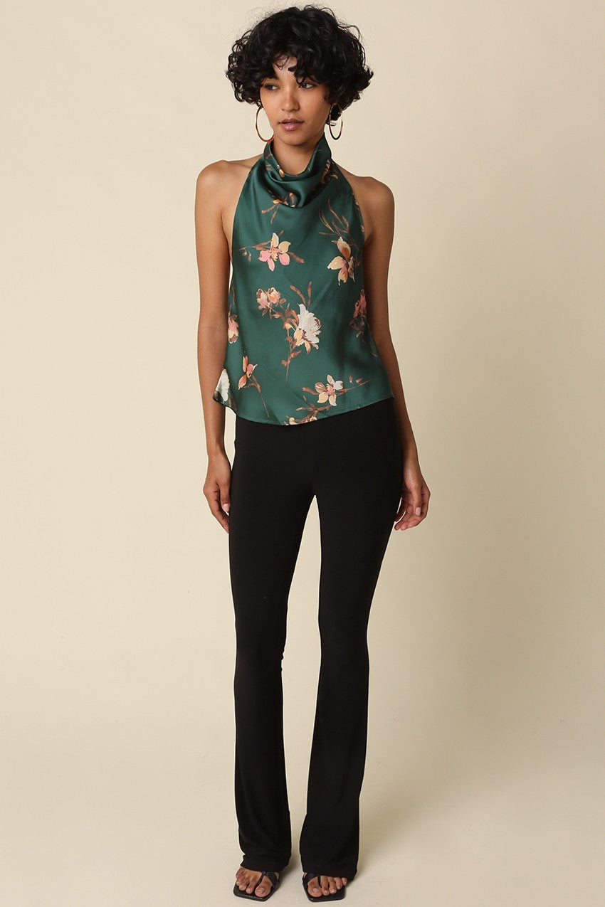 Olivaceous | Reagan Floral Halter Top | Sweetest Stitch Boutiqure RVA