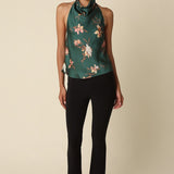 Olivaceous | Reagan Floral Halter Top | Sweetest Stitch Boutiqure RVA