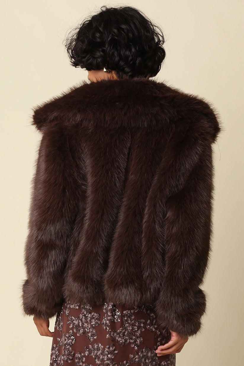 Olivaceous | Jenna Faux Fur Jacket | Sweetest Stitch Boutique RVA