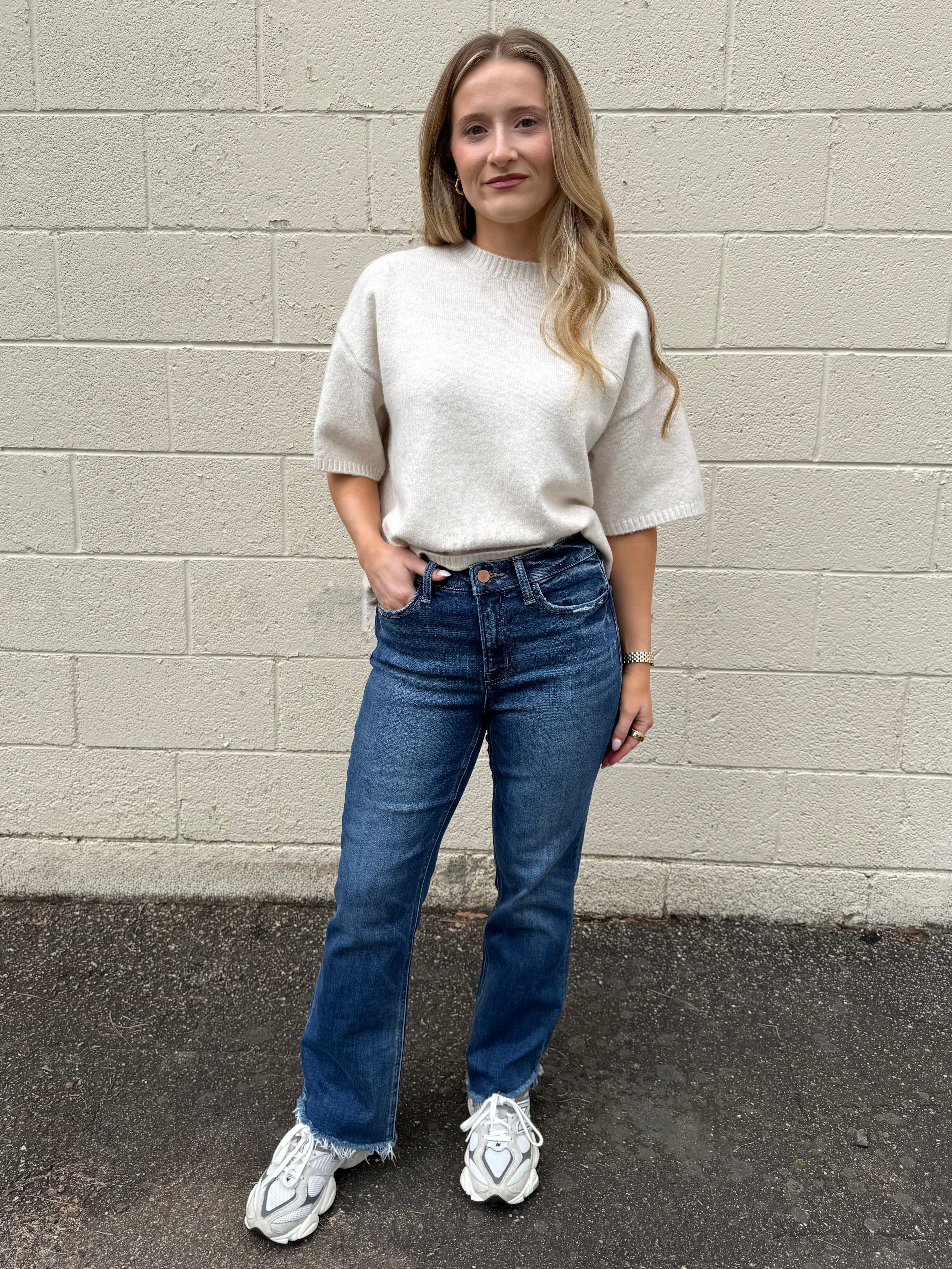 Flying Monkey | Lily Crop Flare Jeans | Sweetest Stitch Boutique