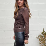Crescent | Sierra Sheer Metallic Top | Sweetest Stitch Boutique