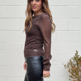Crescent | Sierra Sheer Metallic Top | Sweetest Stitch Boutique