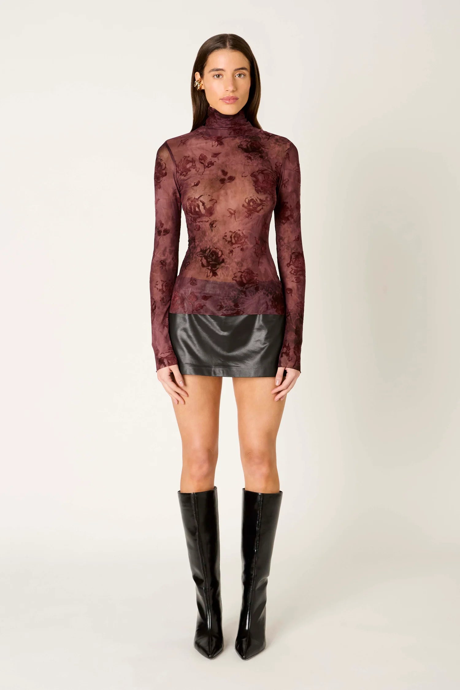 NIA | Ophelia Floral Mesh Top | Sweetest Stitch Boutique Richmond VA
