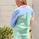Entro | Kelly Striped Color Block Top | Sweetest Stitch Boutique