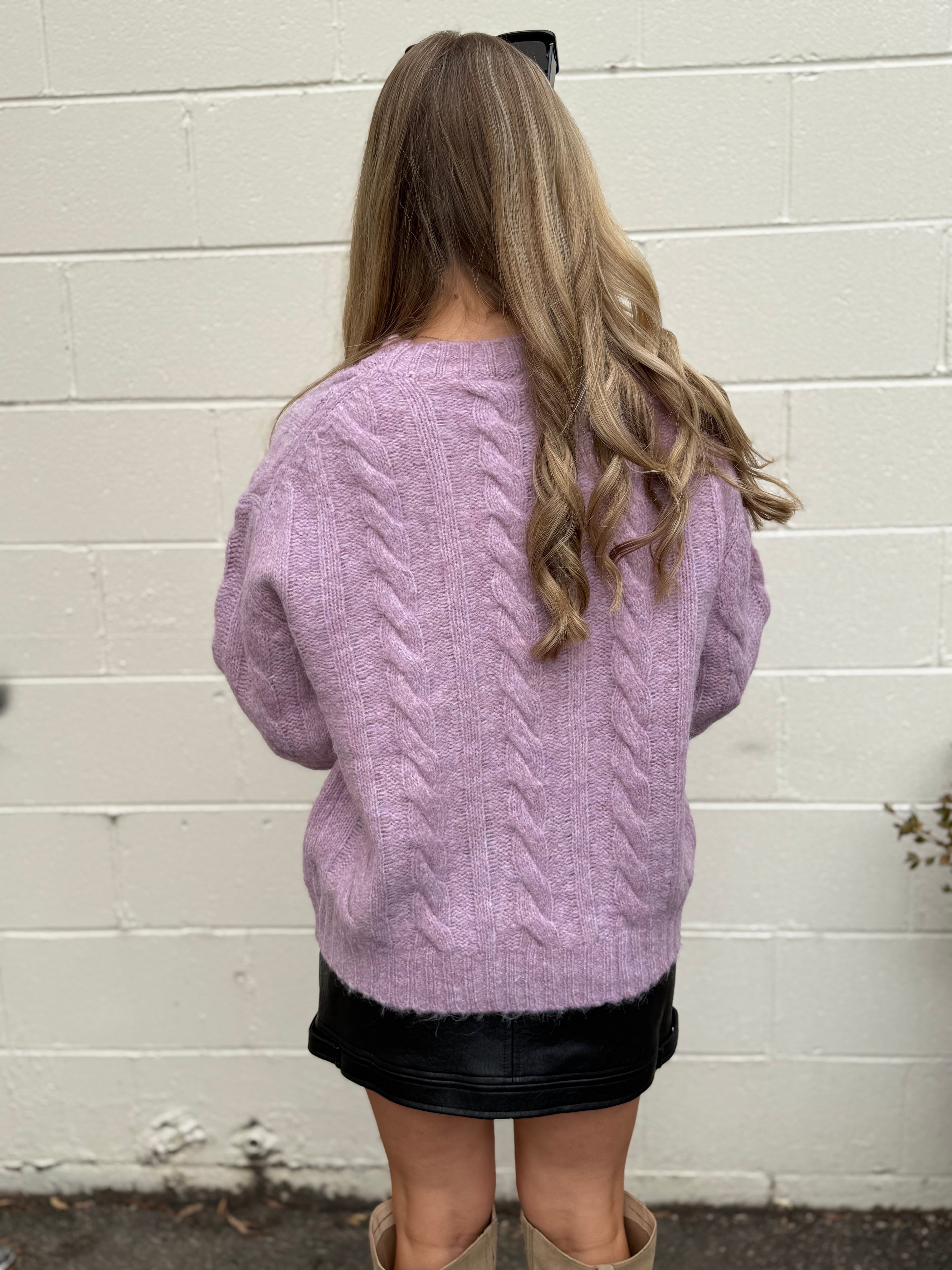 ASTR The Label | Violetta Cable Knit Sweater | Sweetest Stitch