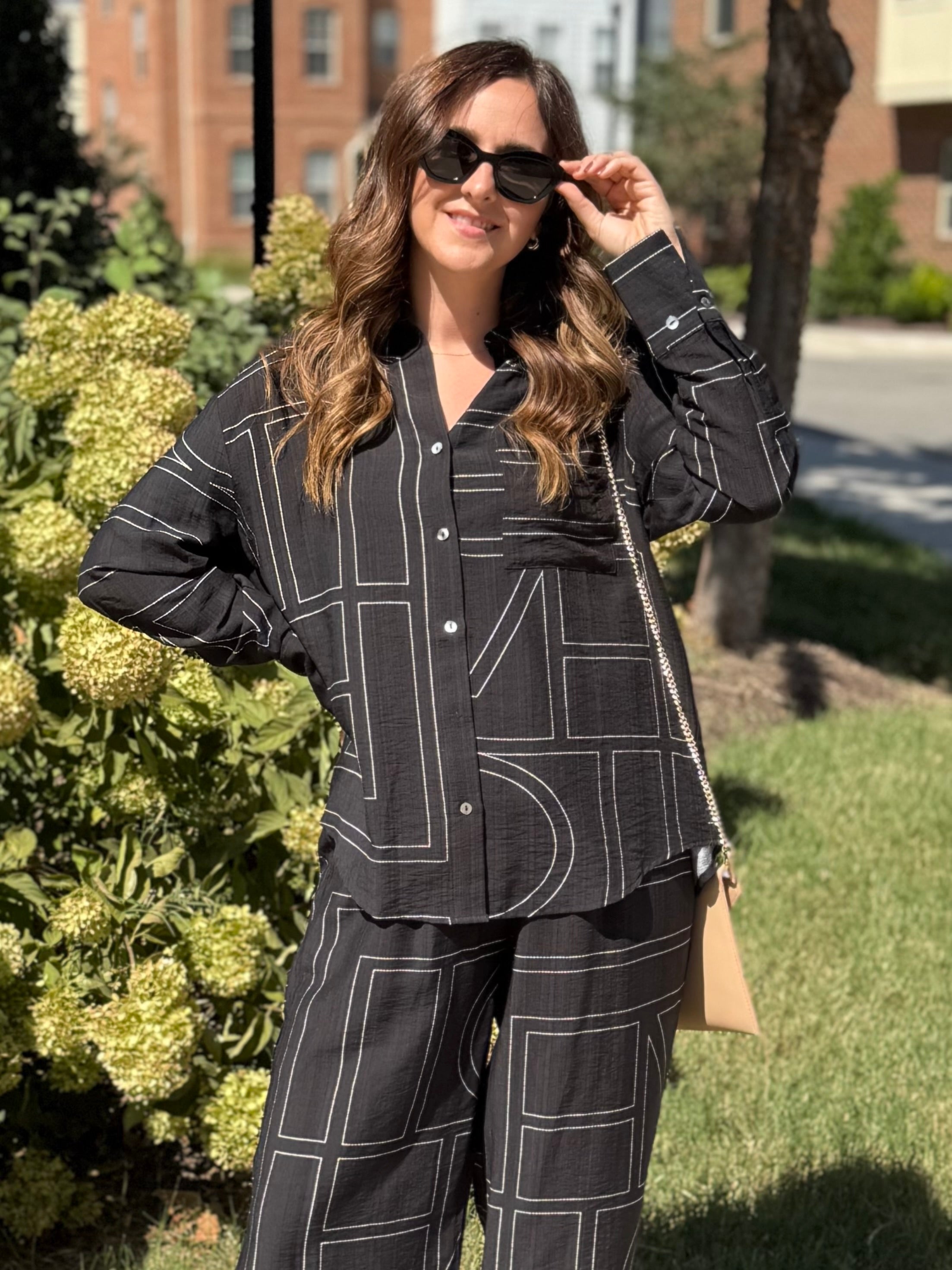 Entro | Margot Button Front Top | Sweetest Stitch Boutique Richmond