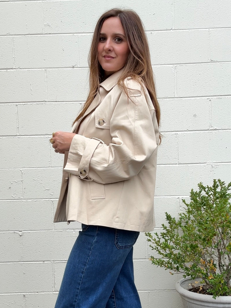 Aaron & Amber | Maggie Short Trench Jacket | Sweetest Stitch