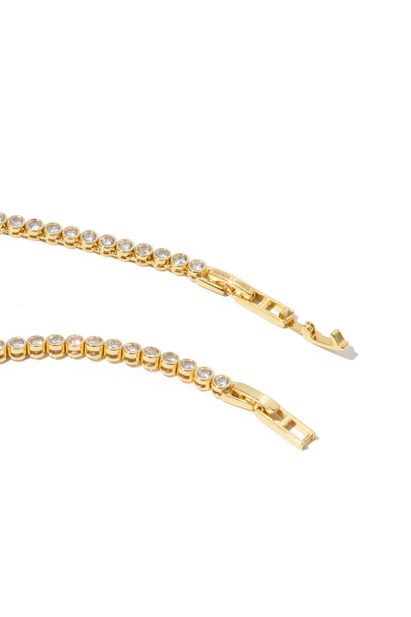 Brenda Grands | 18K Gold Diamond Tennis Necklace | Sweetest Stitch