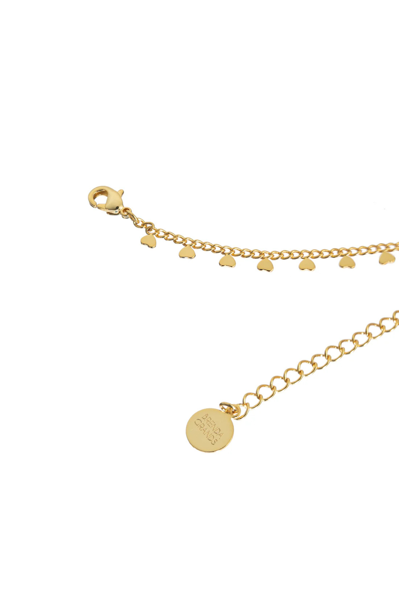 Brenda Grands | 18K Gold Lined Heart Choker | Sweetest Stitch