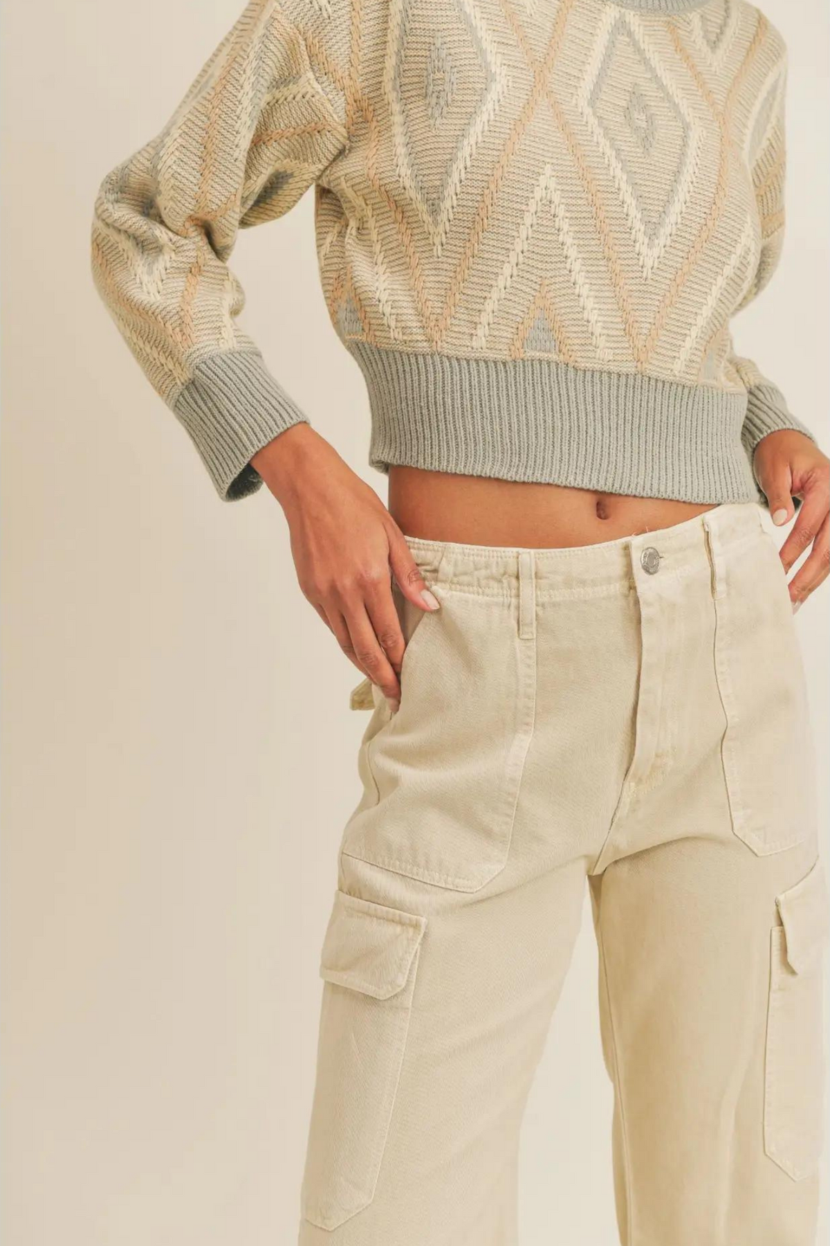 Sage the Label | Multi Colored Cropped Sweater | Sweetest Stitch