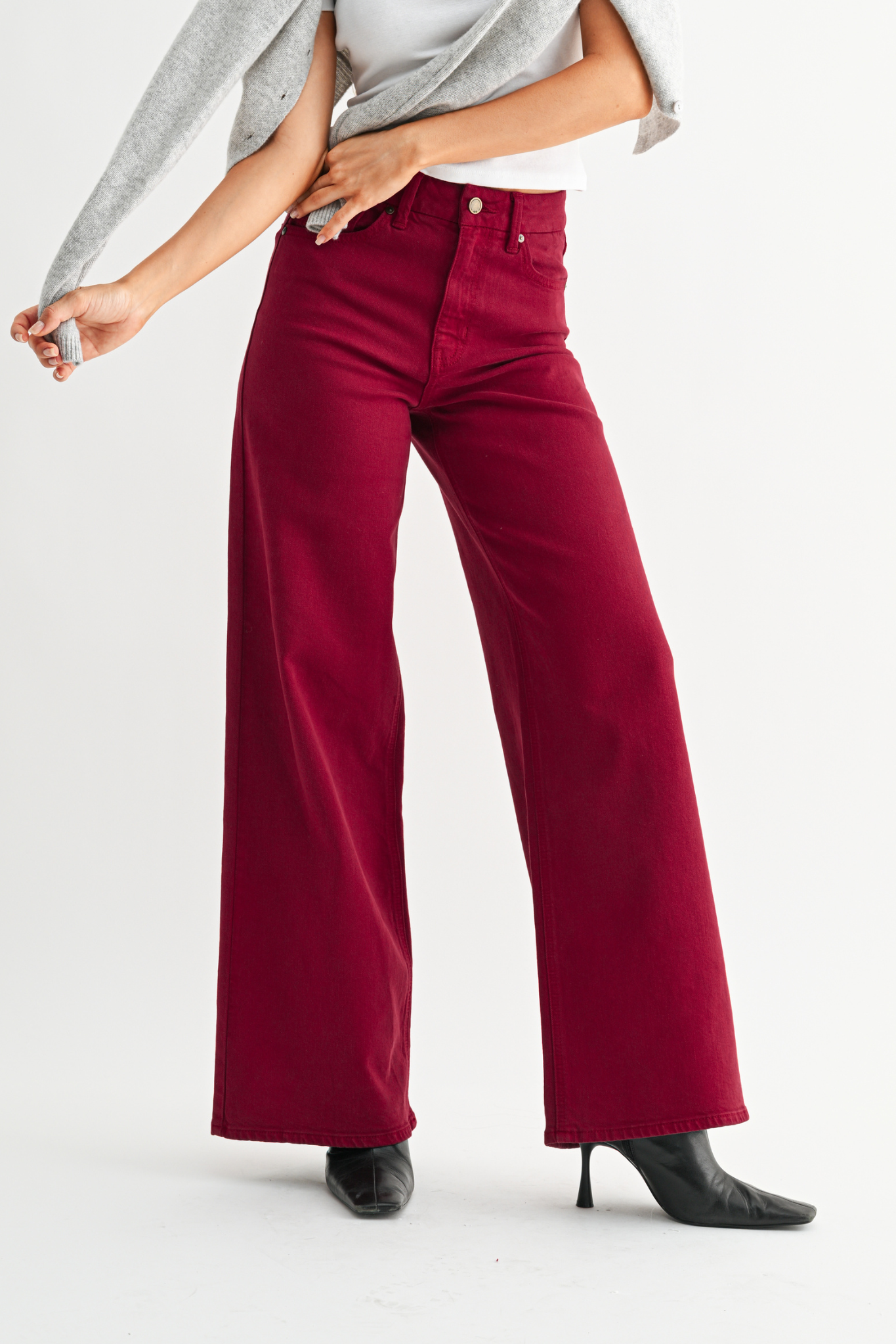 Just Black Denim | Brooklyn Wide Leg Jeans | Sweetest Stitch