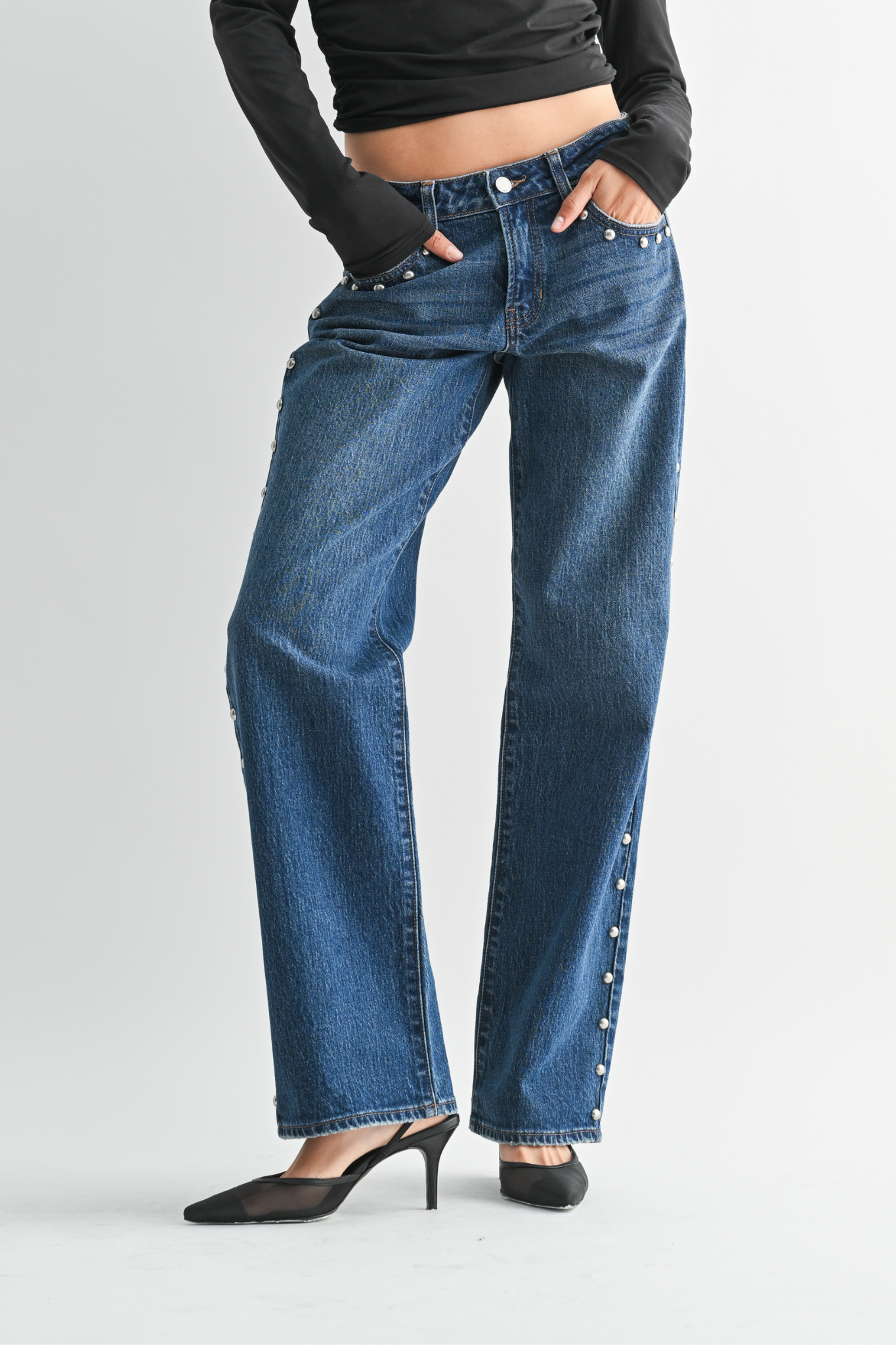 Just Black Denim | Sabrina Studded Jeans | Sweetest Stitch Boutique