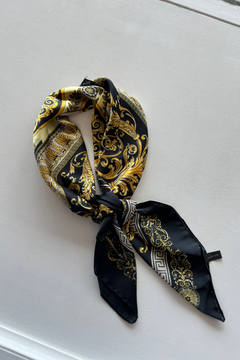 Golden Stella | Regal Print Scarf | Sweetest Stitch Boutique