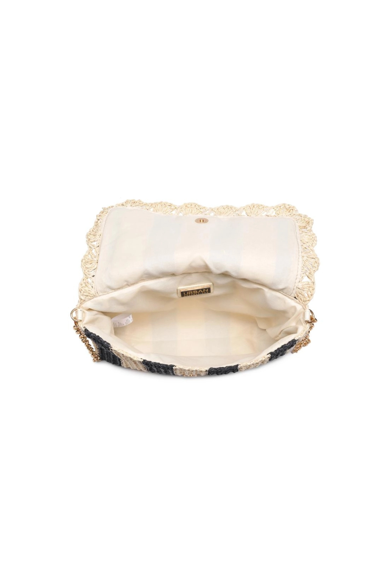 Urban Expressions | Winnie Striped Raffia Clutch | Sweetest Stitch