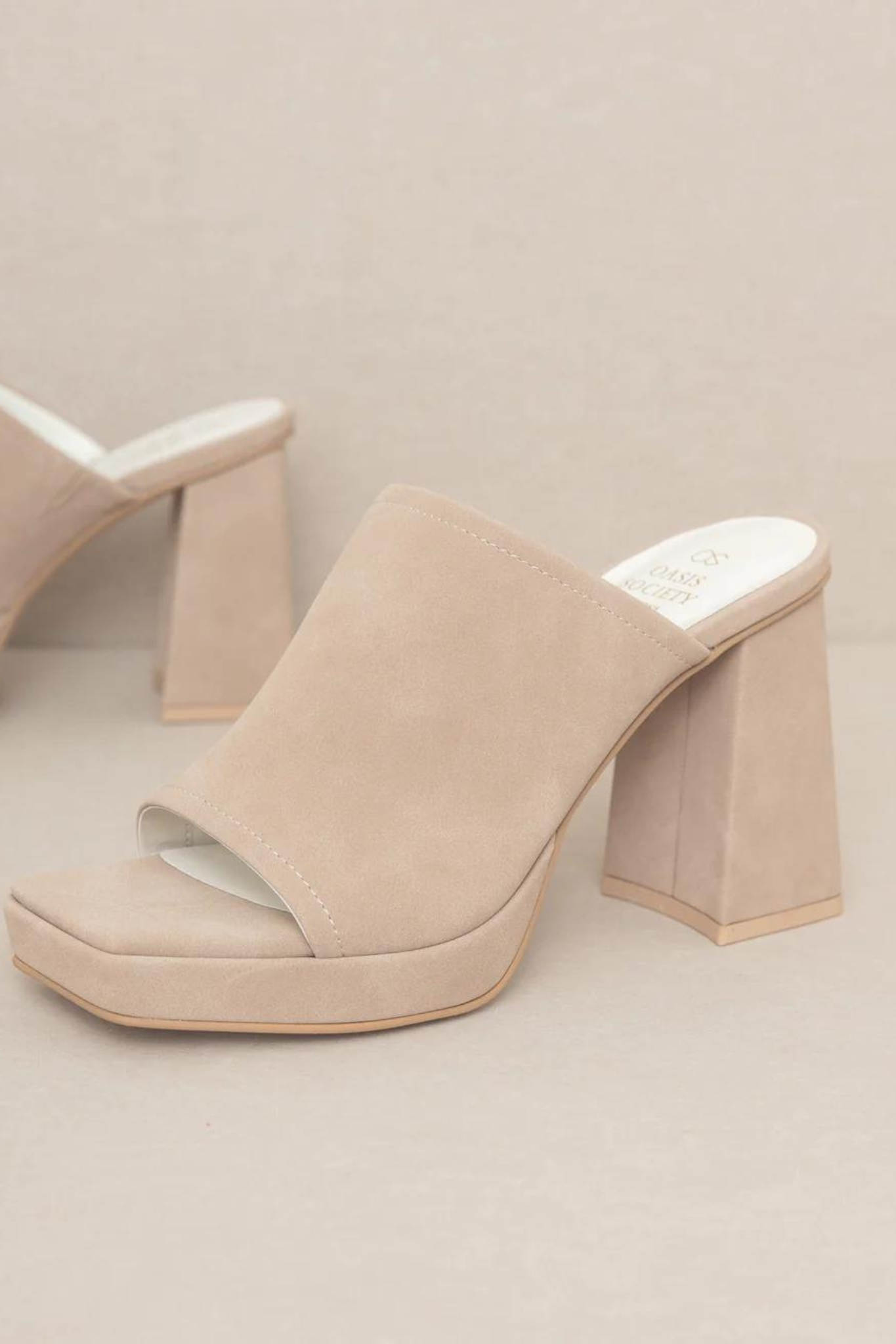 Oasis Society | Vivienne Platform Heels Taupe | Sweetest Stitch