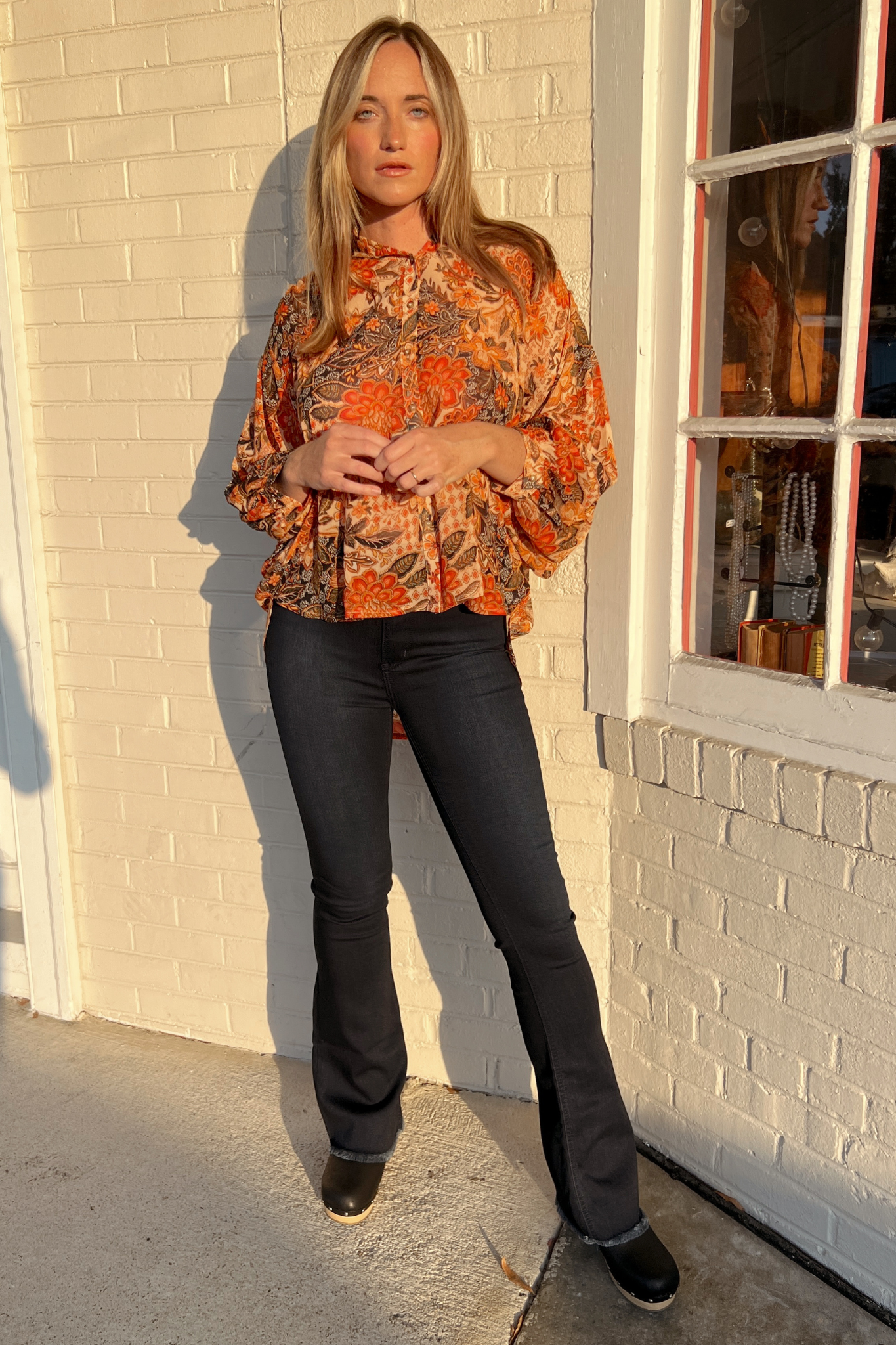 Dress Forum | Autumn Print Top for Thanksgiving | Sweetest Stitch