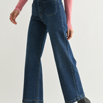 Just Black Denim | Emmy Wide Leg Jeans - Dark | Sweetest Stitch