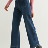 Just Black Denim | Emmy Wide Leg Jeans - Dark | Sweetest Stitch