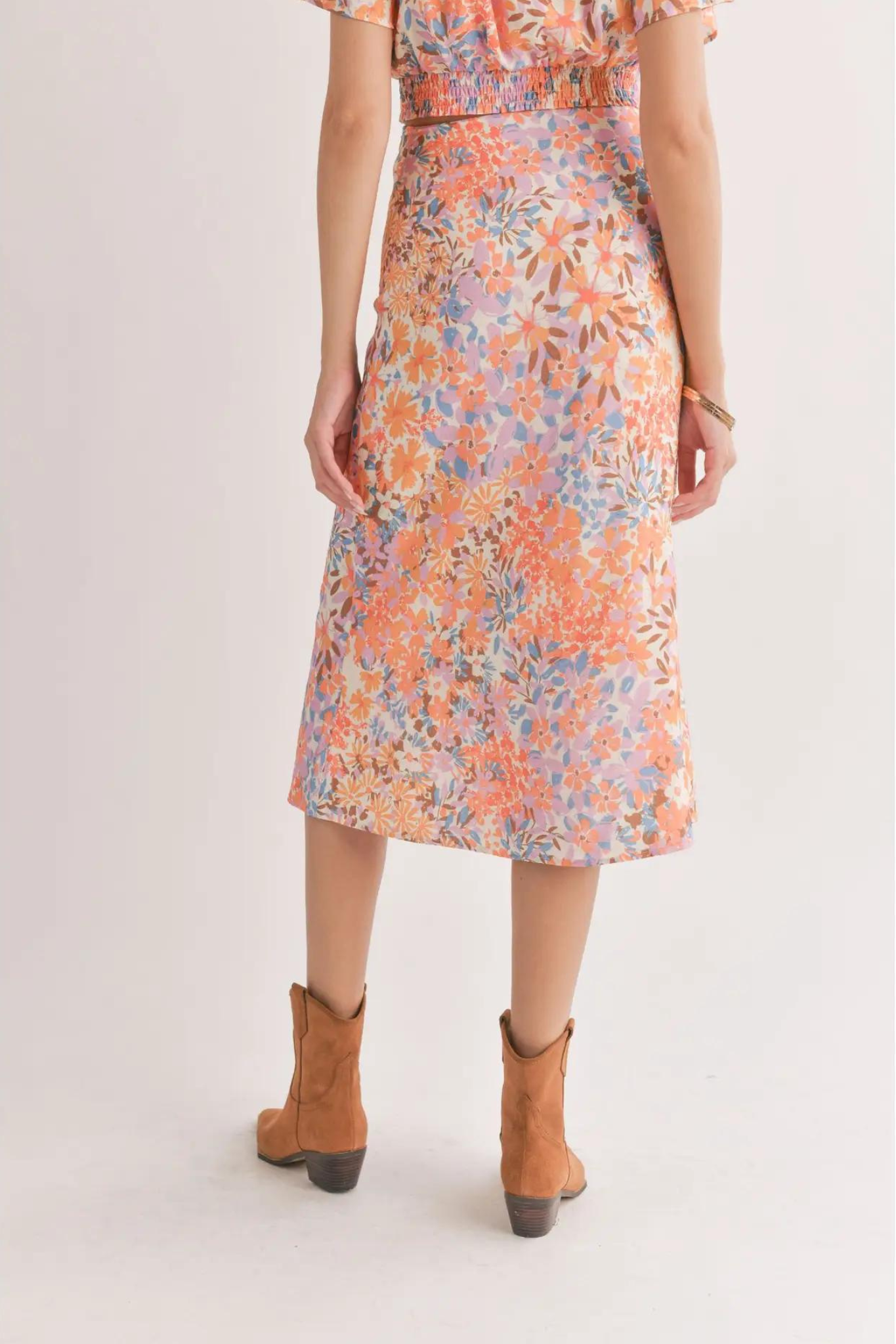 Sadie & Sage | Spring Floral Midi Skirt | Sweetest Stitch Richmond 