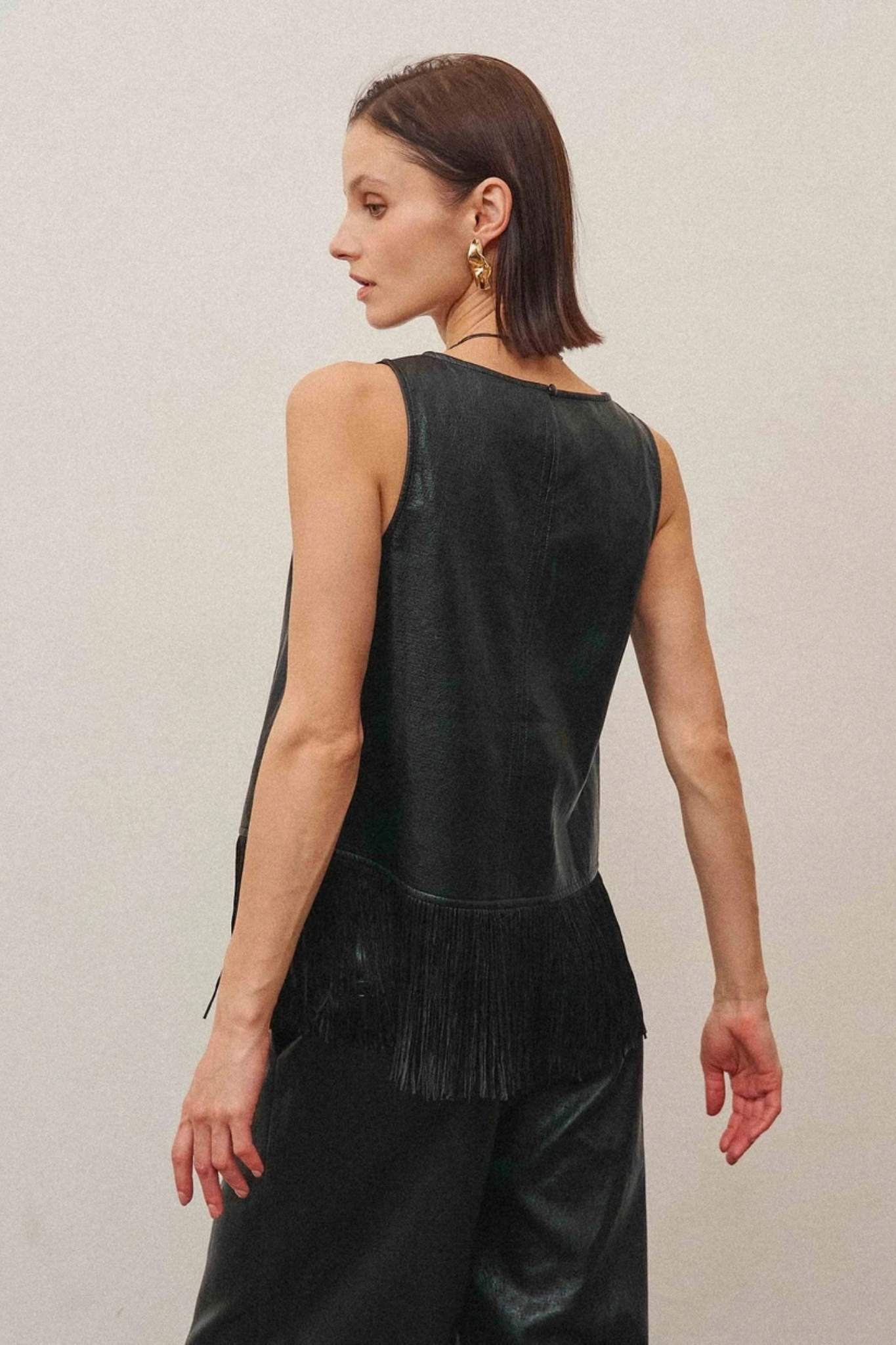 Able | Delilah Faux Leather Fringe Top | Sweetest Stitch Boutique RVA