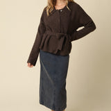Olivaceous | Meg Belted Sweater | Sweetest Stitch Boutique Richmond