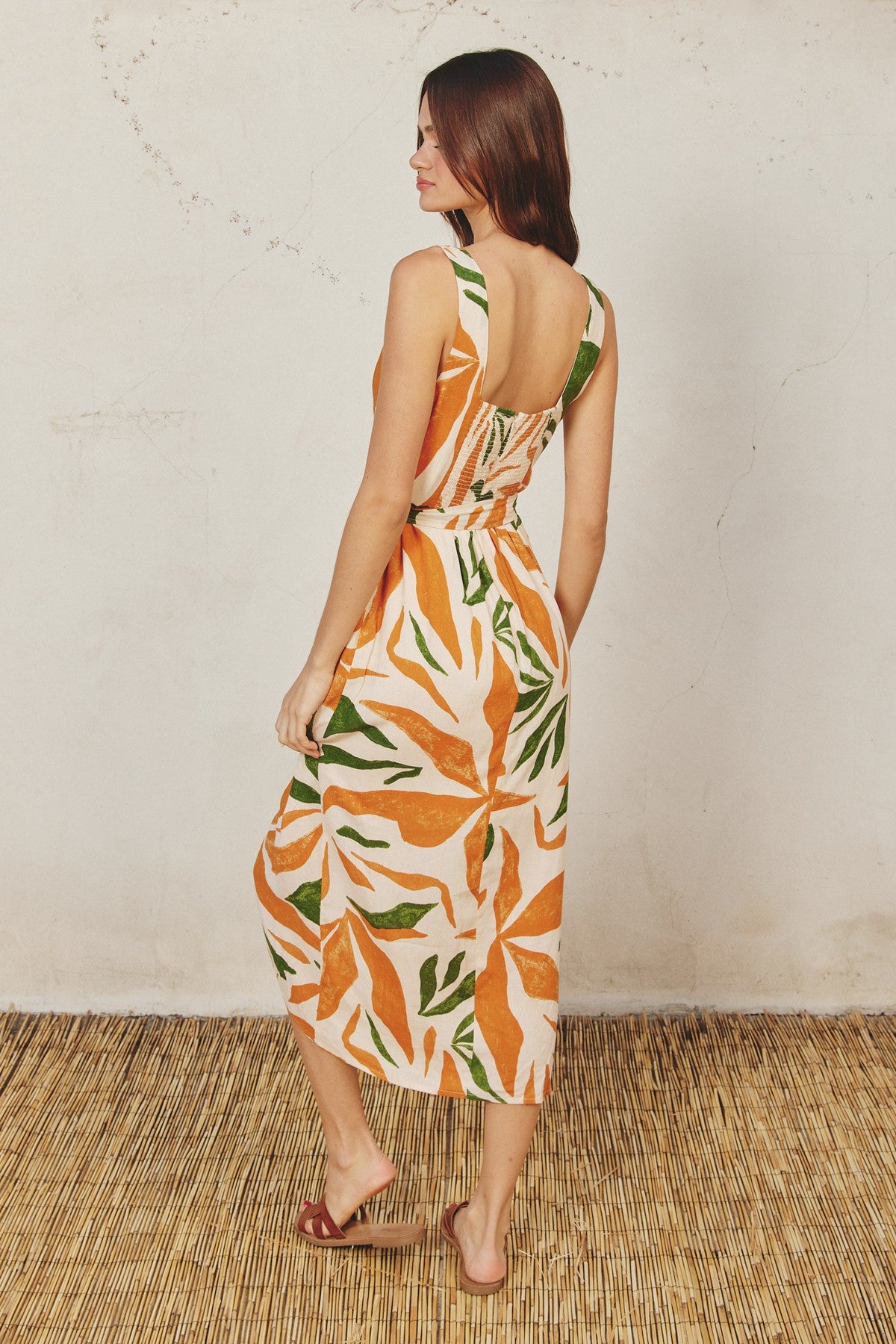 Dress Forum | Tropical Print Midi Dress | Sweetest Stitch Shop Dress