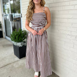 Pinch | Mackenzie Striped Midi Dress | Sweetest Stitch Boutique