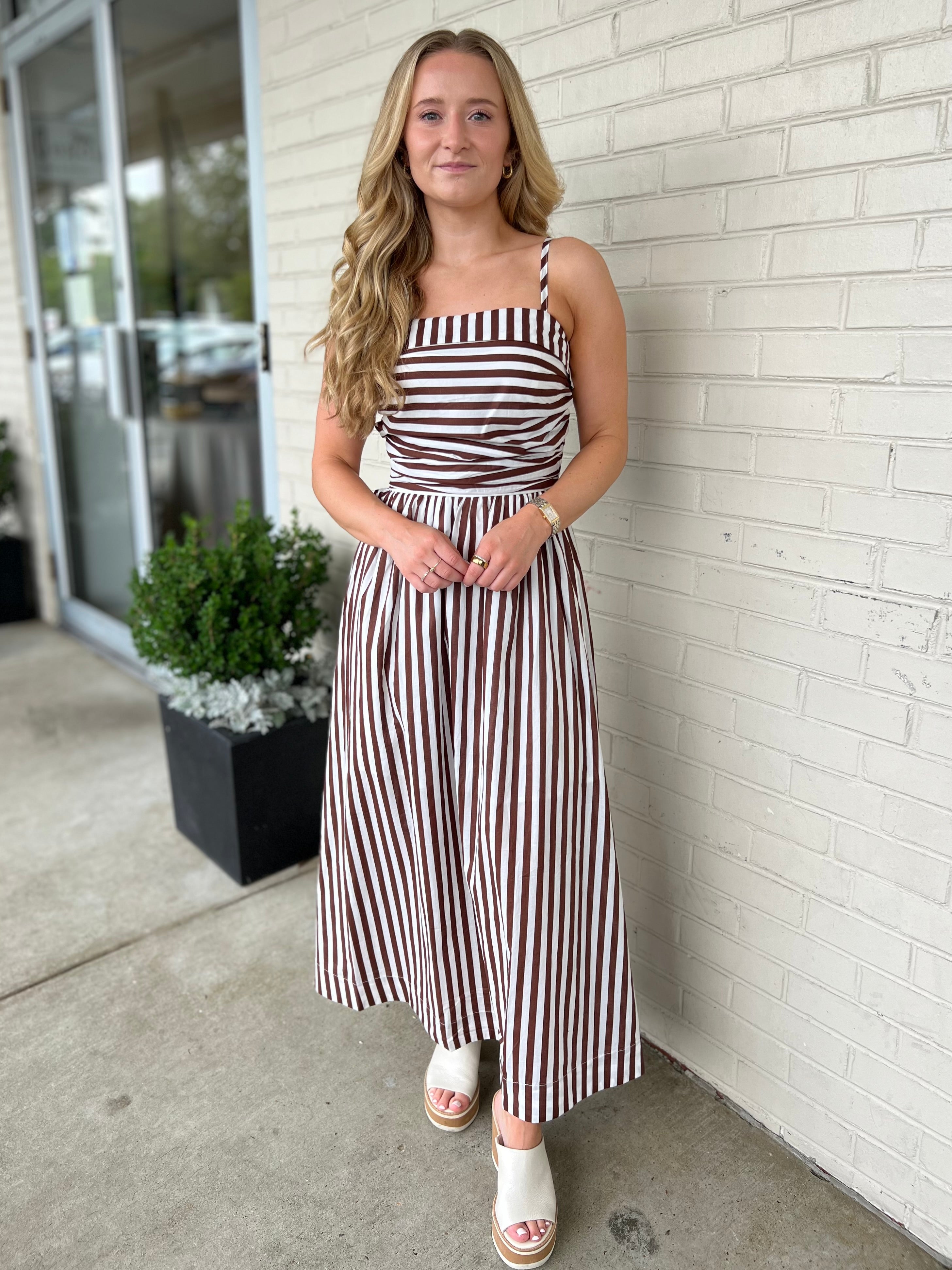 Pinch | Mackenzie Striped Midi Dress | Sweetest Stitch Boutique