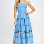 Strut & Bolt | Gloria Eyelet Lace Midi Dress | Sweetest Stitch Boutique