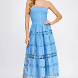 Strut & Bolt | Gloria Eyelet Lace Midi Dress | Sweetest Stitch Boutique