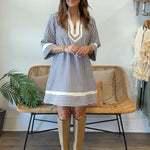 Entro | Maisie Striped Mini Dress | Sweetest Stitch Boutique Richmond