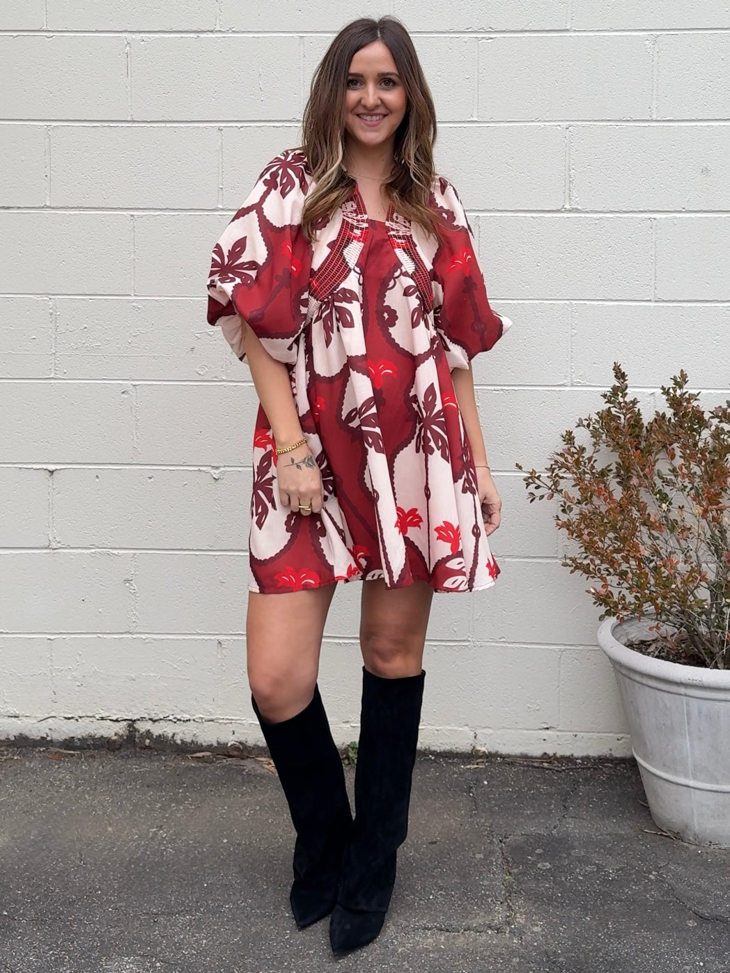 Strut & Bolt | Camille Puff Sleeve Shift Dress | Sweetest Stitch