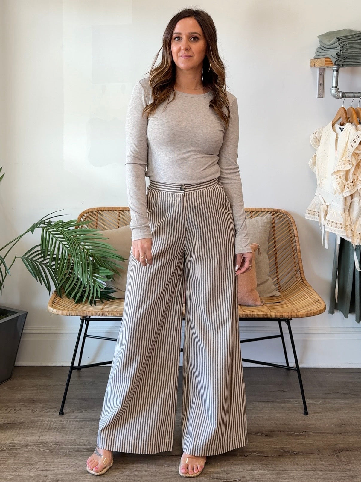Miou Muse | Nayeli Striped Wide Leg Pants | Sweetest Stitch Boutique