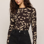 Z Supply | Onyx Floral Long Sleeve Top | Sweetest Stitch Boutique RVA