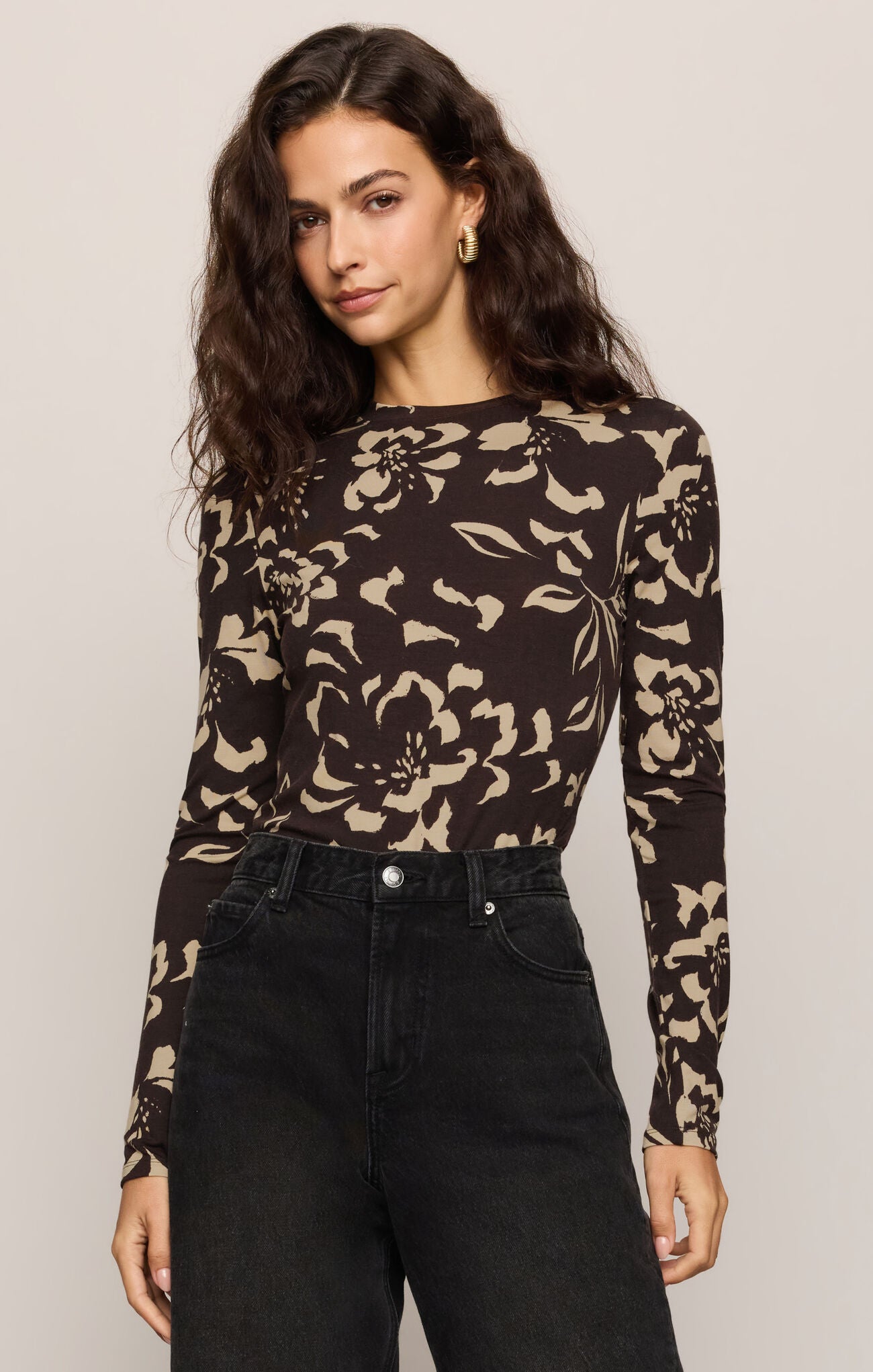Z Supply | Onyx Floral Long Sleeve Top | Sweetest Stitch Boutique RVA