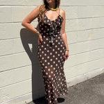 Olivaceous | Chloe Polka Dot Midi Dress | Sweetest Stitch Boutique