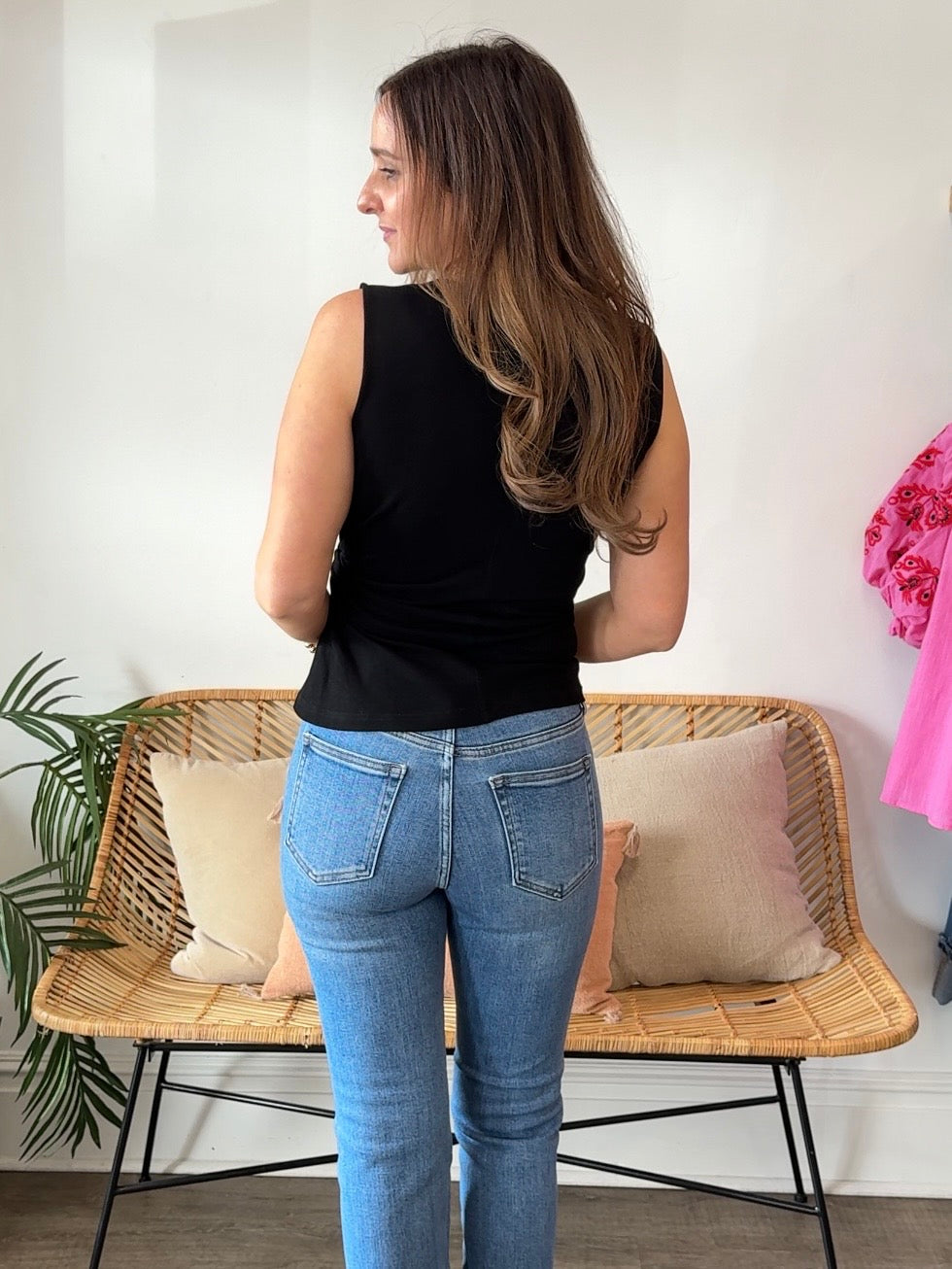 Mod Ref | Josephine Sleeveless Twist Front Top | Sweetest Stitch RVA