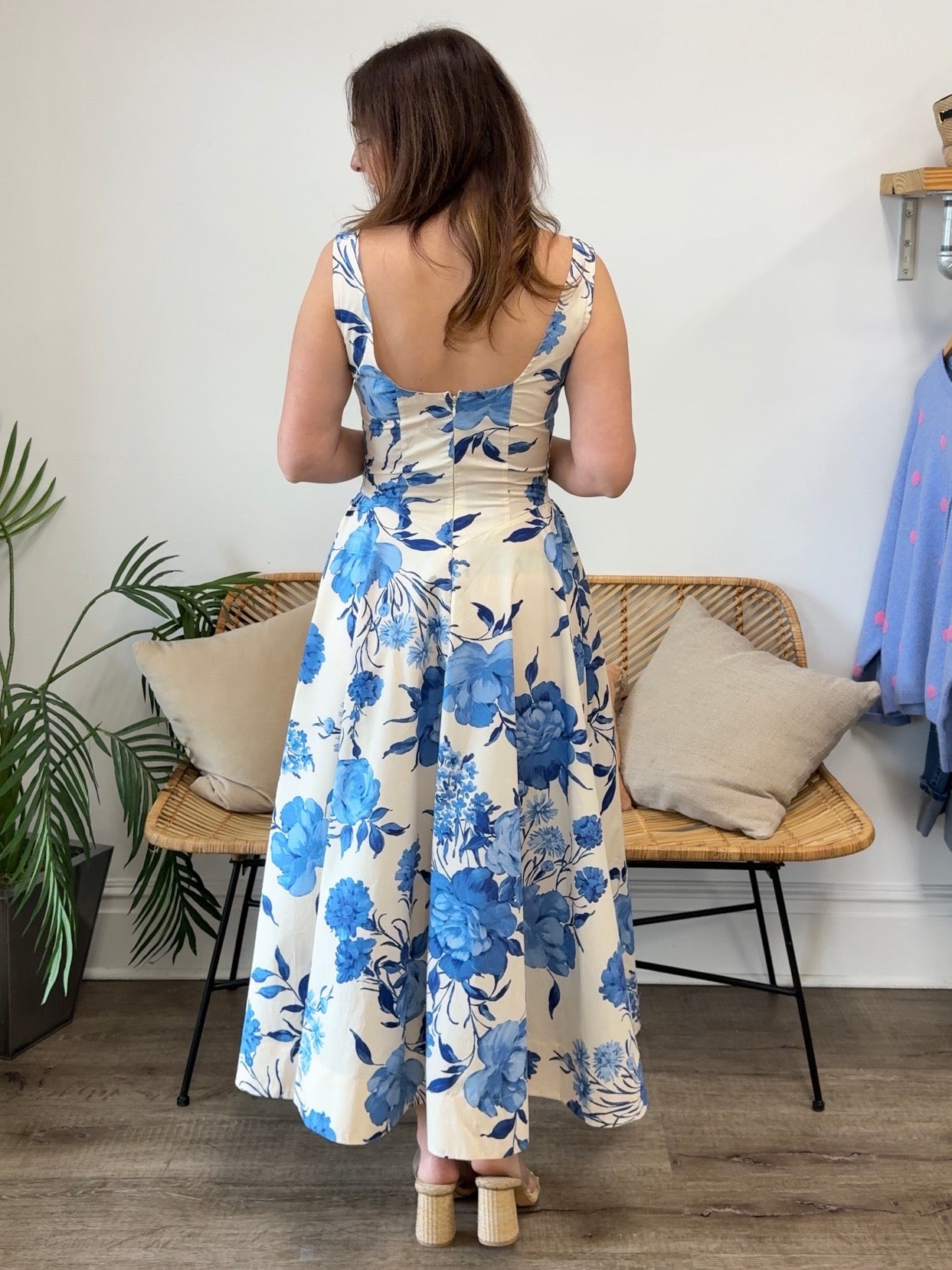 Olivaceous | Leigh Floral Midi Dress | Sweetest Stitch Boutique