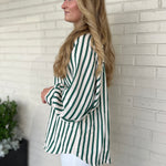 Entro | Esmerelda Striped Button Up Top | Sweetest Stitch Boutique