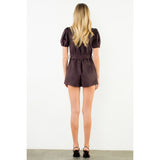 THML | Noa Suede Belted Romper | Sweetest Stitch Boutique Richmond