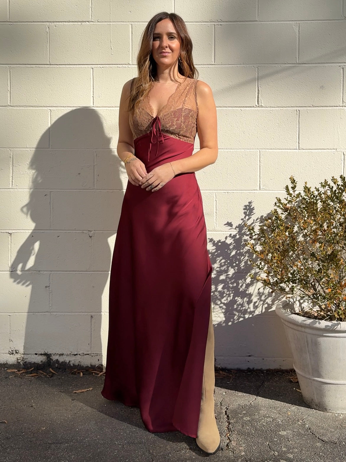 Dress Forum | Aitana Satin Maxi Dress | Sweetest Stitch Boutique