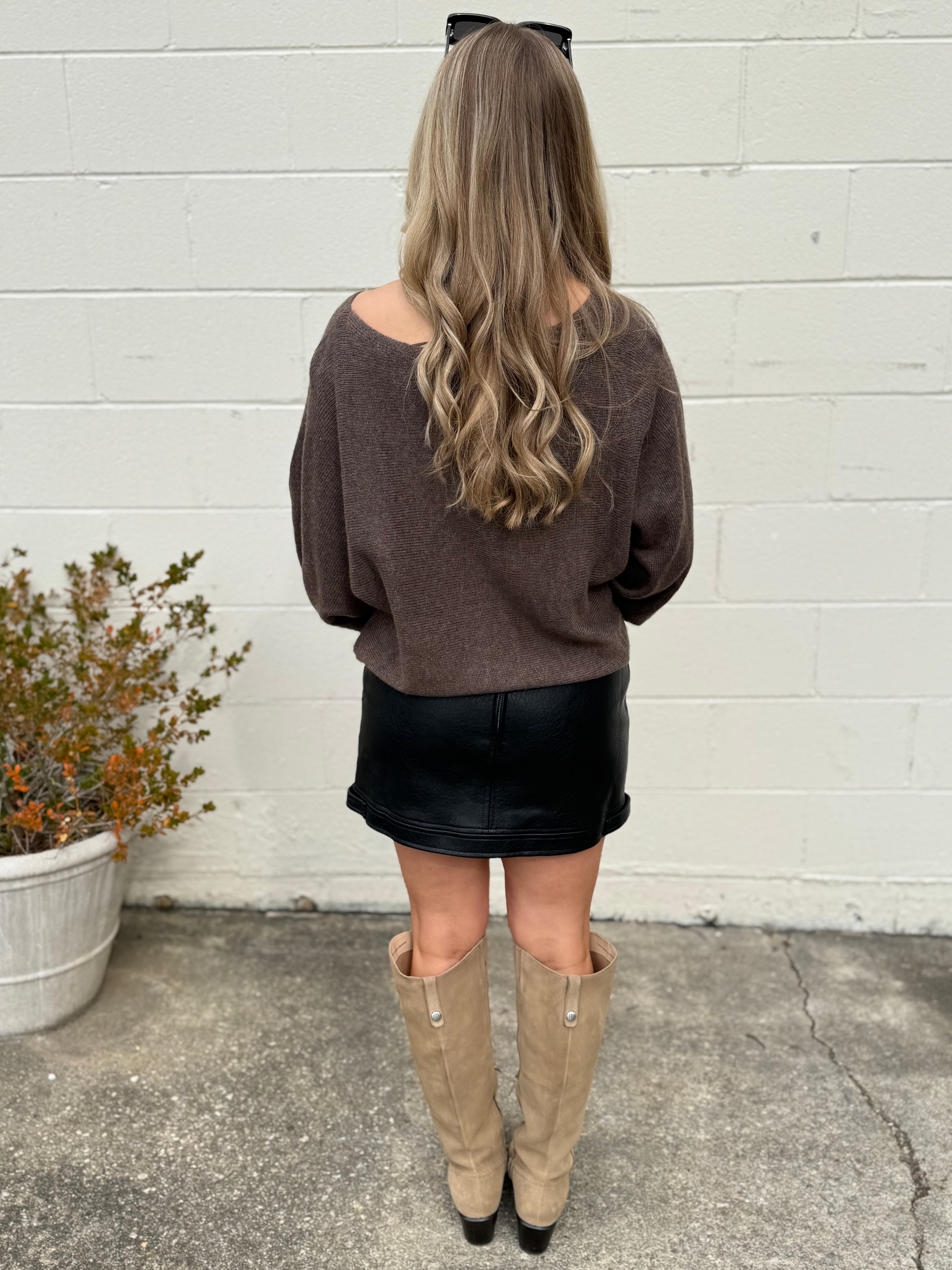 ASTR The Label | Kareen Faux Leather Mini Skirt | Sweetest Stitch