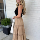 Strut & Bolt | Faith Tiered Midi Skirt | Sweetest Stitch Boutique