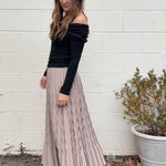 Current Air | Aylin Pleated Maxi Skirt | Sweetest Stitch Boutique 