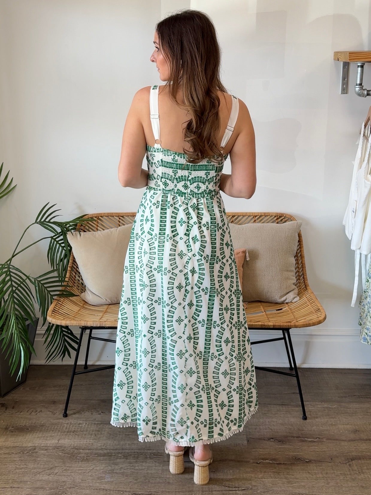 Moon River | Kimber Embroidered Midi Dress | Sweetest Stitch RVA