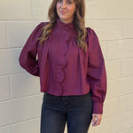 Entro | Suzy Button Front Top | Sweetest Stitch Boutique Richmond VA
