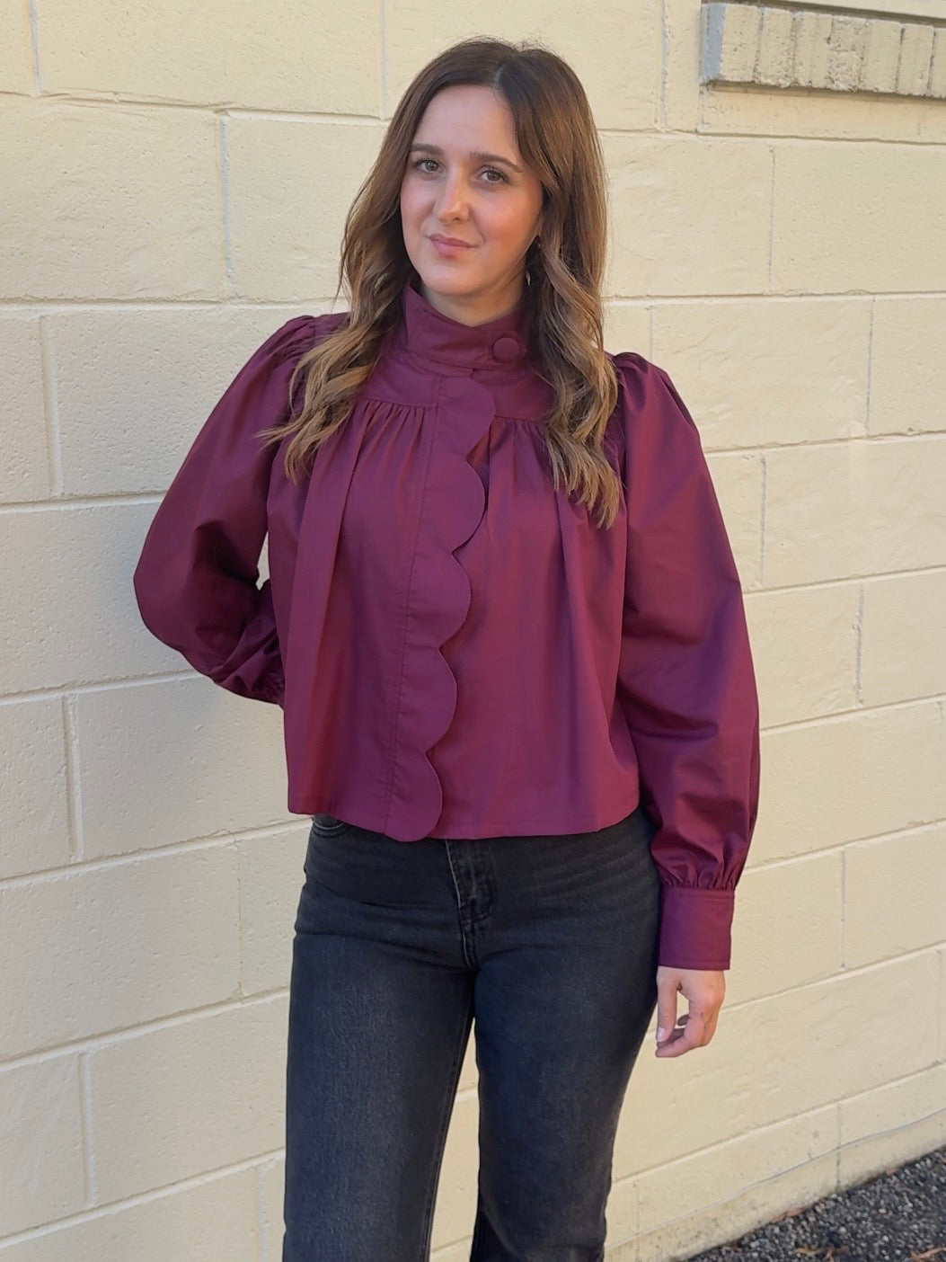 Entro | Suzy Button Front Top | Sweetest Stitch Boutique Richmond VA