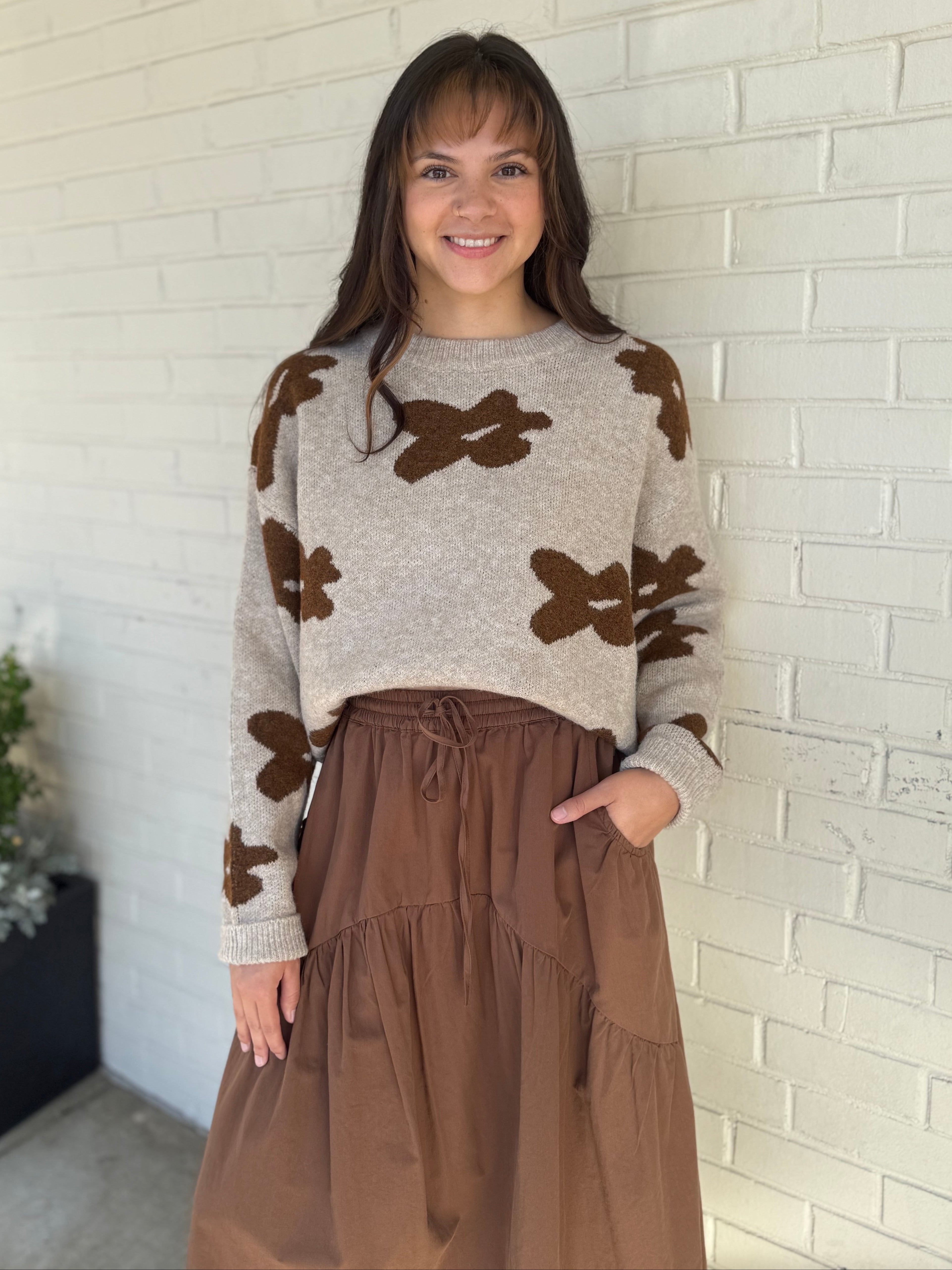 Storia | Harley Floral Oversized Sweater | Sweetest Stitch Boutique