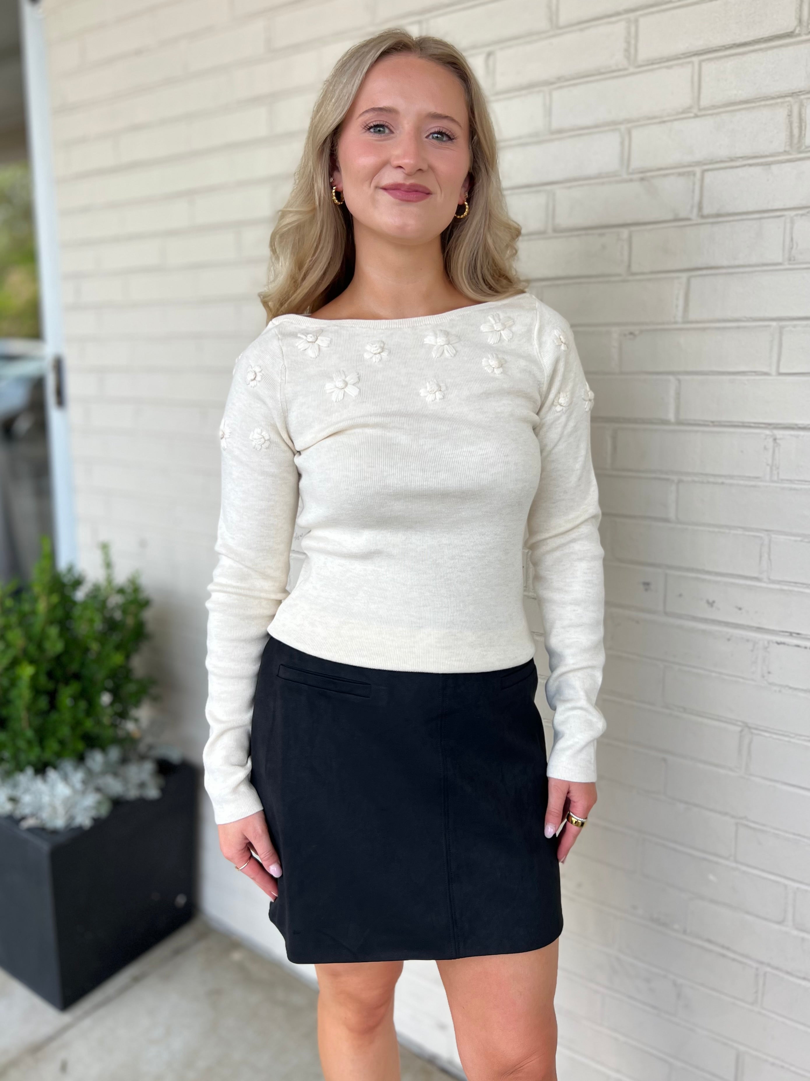ASTR the Label | Bluma Knit Floral Sweater | Sweetest Stitch